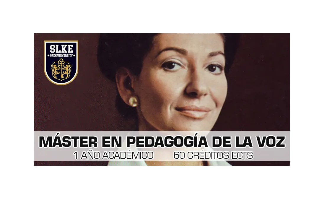 Máster en Pedagogía de la Voz "María Callas" - SLKE Open University